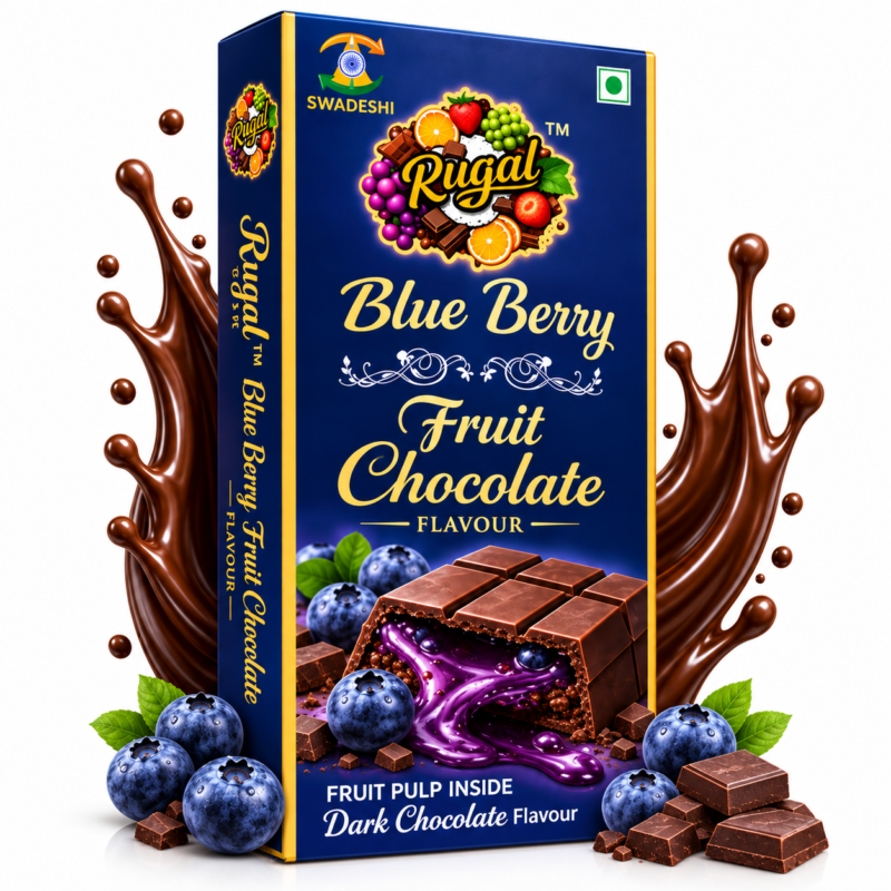 Blue Berry Fruit Chocolate - (37g)
