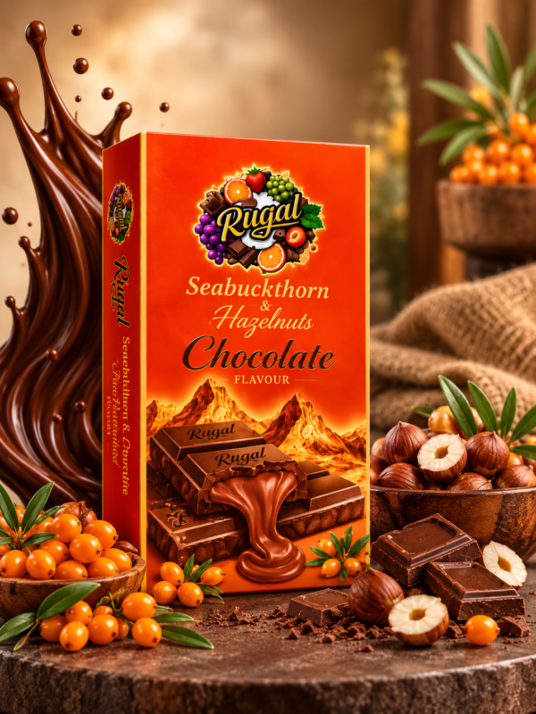 Seabuckthorn & Hazelnuts Chocolate – (37g)