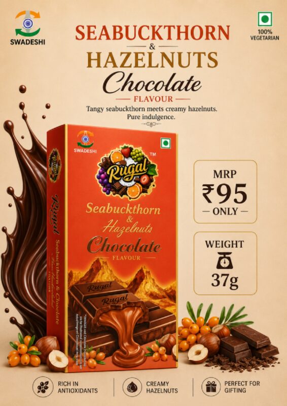 Seabuckthorn & Hazelnuts Chocolate – (37g)